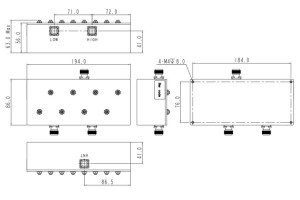 UHF-Hohlraumduplexer mit 430–467 MHz JX-CD2-430M467M-80N